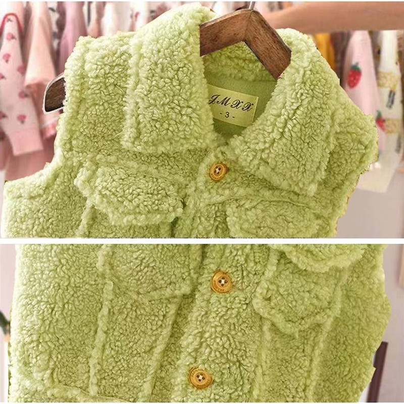 Vesta Copii Toamna Iarna Baieti Si Fete Manta Calda De Plus Vesta Manta Copii