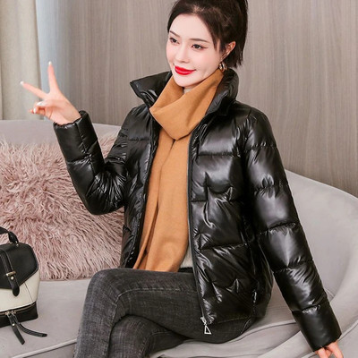 Moteriškas trumpas medvilninis paltas, 2023 m., žiema, naujas korėjietiškas „Parkas“ laisvas medvilninis moteriškas striukė, apatinis drabužis