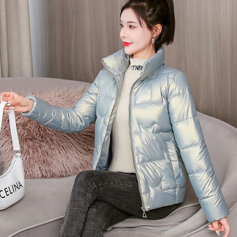 Moteriškas trumpas medvilninis paltas, 2023 m., žiema, naujas korėjietiškas „Parkas“ laisvas medvilninis moteriškas striukė, apatinis drabužis