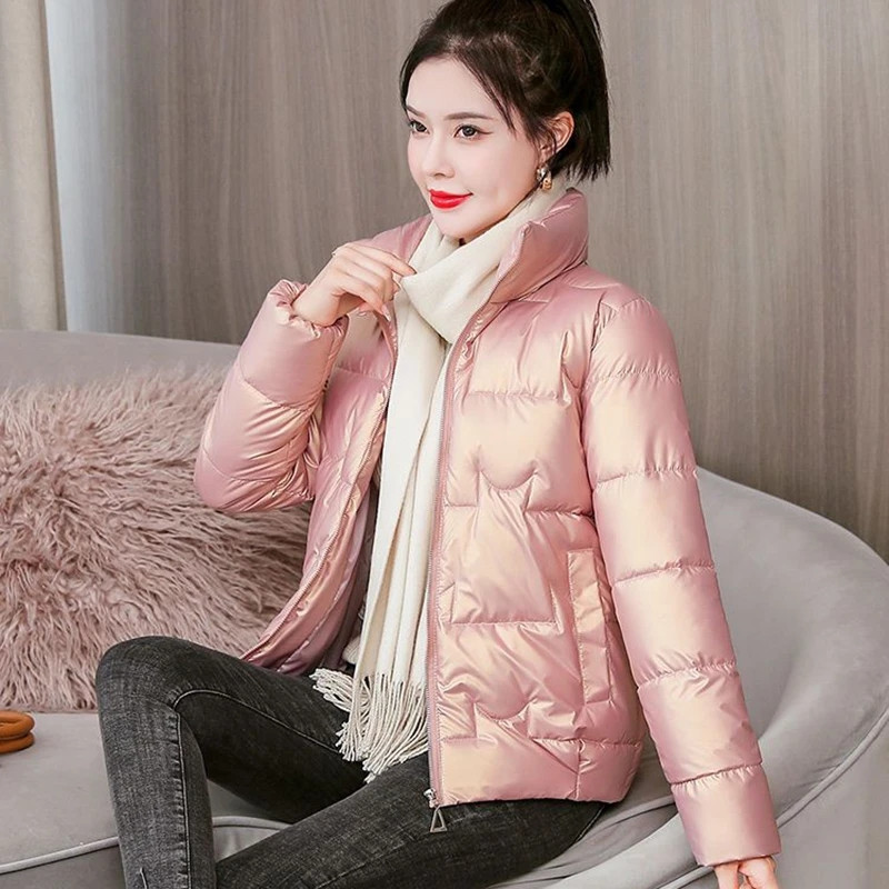 Moteriškas trumpas medvilninis paltas, 2023 m., žiema, naujas korėjietiškas „Parkas“ laisvas medvilninis moteriškas striukė, apatinis drabužis