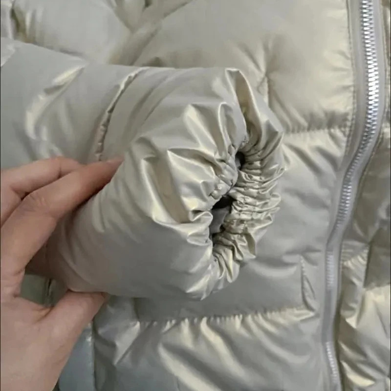 Moteriškas trumpas medvilninis paltas, 2023 m., žiema, naujas korėjietiškas „Parkas“ laisvas medvilninis moteriškas striukė, apatinis drabužis