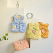 Zimski dječji topli prsluk za dječake, djevojčice, pamučni, mekani prsluk, dječja jakna bez rukava, gornja odjeća, odjeća za malu djecu