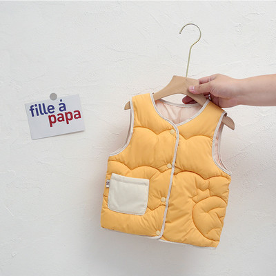 Zimski dječji topli prsluk za dječake, djevojčice, pamučni, mekani prsluk, dječja jakna bez rukava, gornja odjeća, odjeća za malu djecu