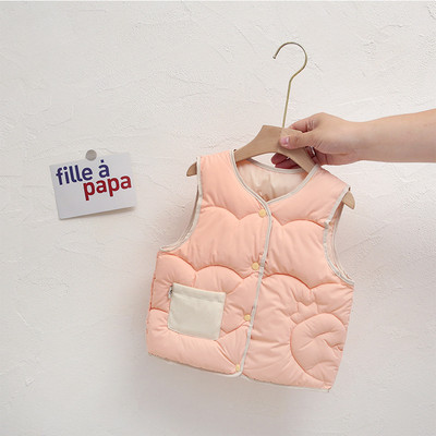 Zimski dječji topli prsluk za dječake, djevojčice, pamučni, mekani prsluk, dječja jakna bez rukava, gornja odjeća, odjeća za malu djecu