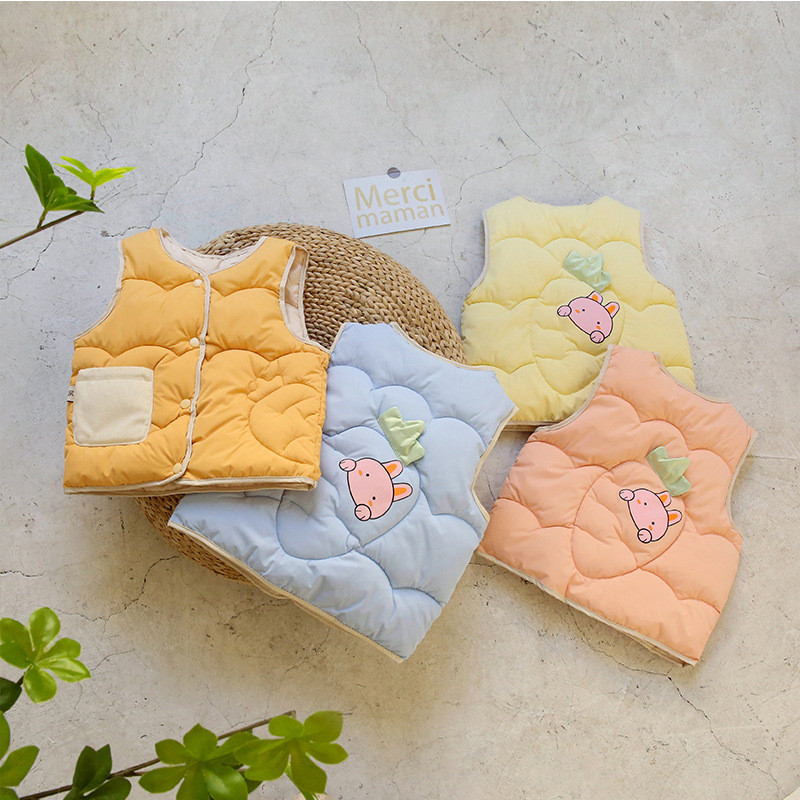 Zimski dječji topli prsluk za dječake, djevojčice, pamučni, mekani prsluk, dječja jakna bez rukava, gornja odjeća, odjeća za malu djecu