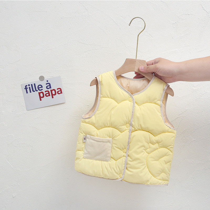 Zimski dječji topli prsluk za dječake, djevojčice, pamučni, mekani prsluk, dječja jakna bez rukava, gornja odjeća, odjeća za malu djecu