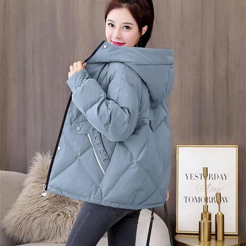 Nove parke Ženska zimska jakna iz 2023. Korejska široka pamučna jakna dugih rukava s kapuljačom Snježni kaput Deblja topla gornja odjeća za parke