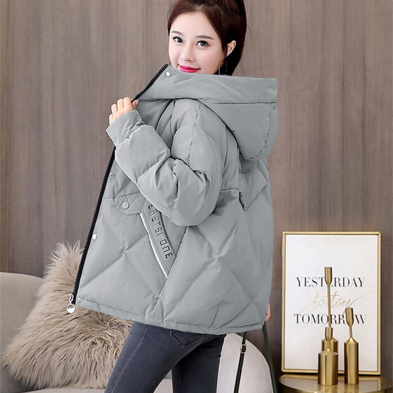 Nove parke Ženska zimska jakna iz 2023. Korejska široka pamučna jakna dugih rukava s kapuljačom Snježni kaput Deblja topla gornja odjeća za parke
