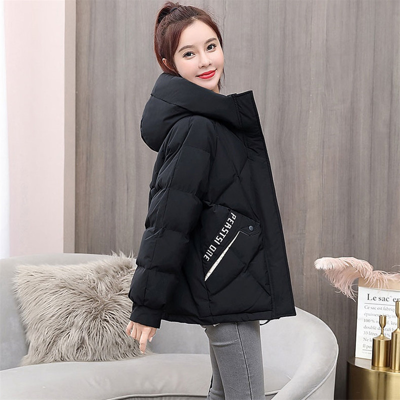 Nove parke Ženska zimska jakna iz 2023. Korejska široka pamučna jakna dugih rukava s kapuljačom Snježni kaput Deblja topla gornja odjeća za parke