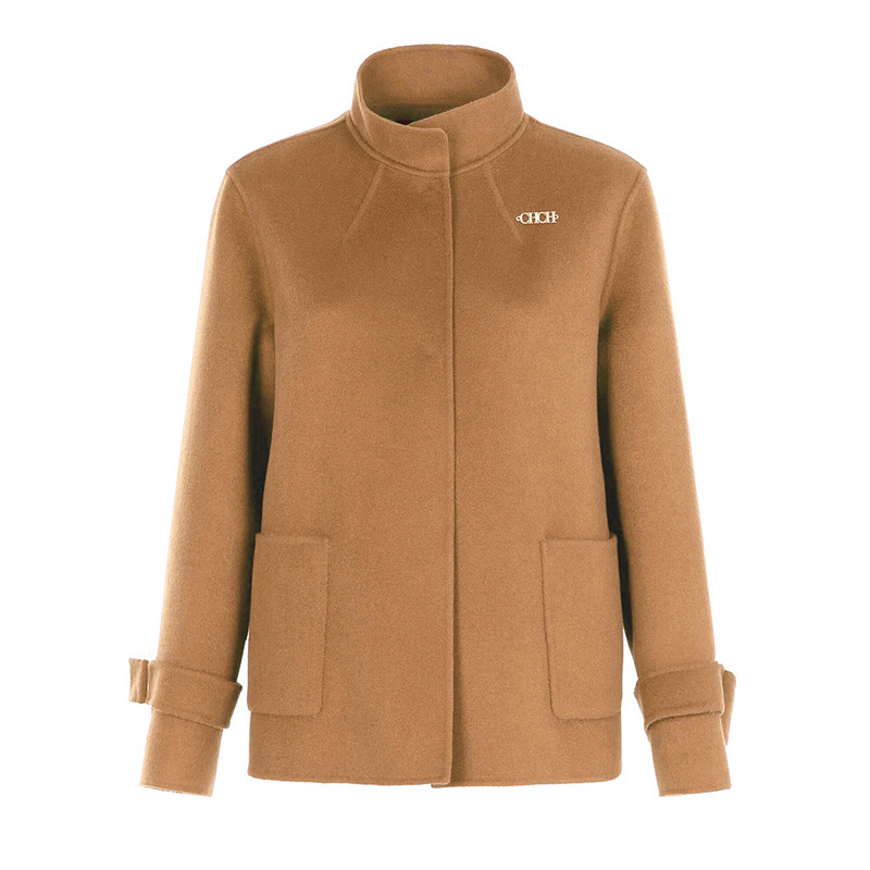 Sieviešu rudens grezns mētelis 2023. gada kabatas, masīvas, brīvas īsās jakas, sieviešu maisījumi High Street ziemas vilnas mēteļi sievietēm