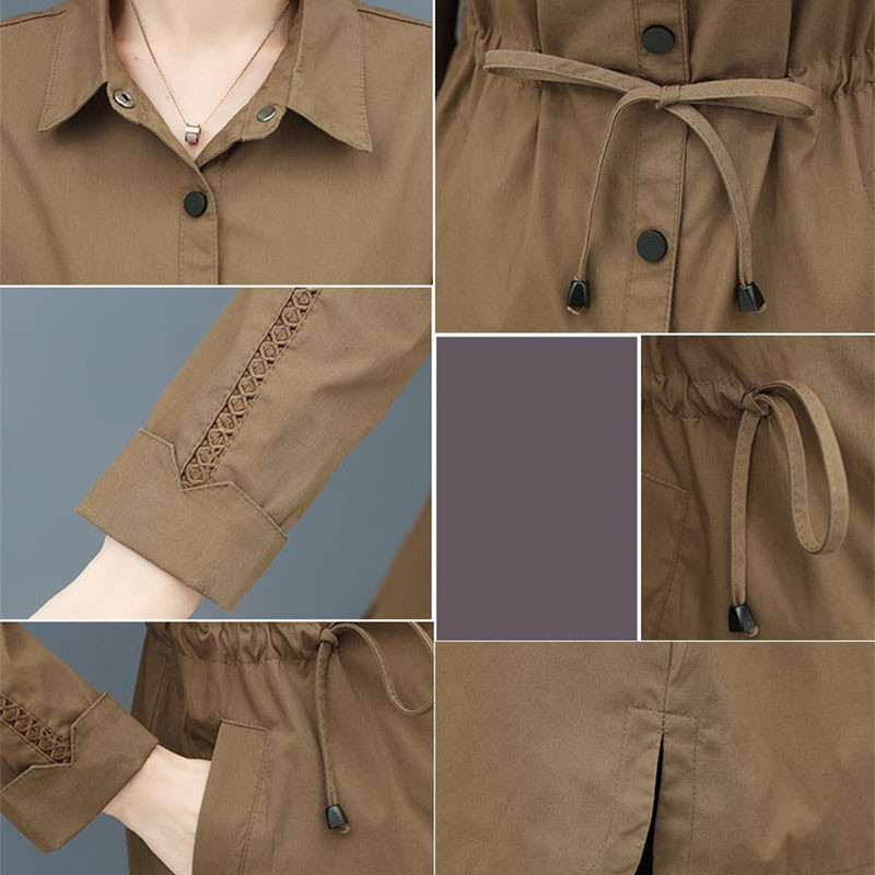 Nova ženska jakna proljeće jesen 2023., tanka vjetrovka, korejski široki kaput, jednoredno kopčanje, ležerna ženska jakna