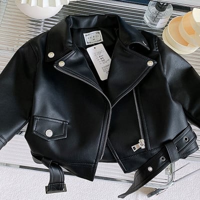 Novi kožni kaputi za dječake Debljina Dječje jakne Gornja odjeća za djecu Jesen Zima 23-001