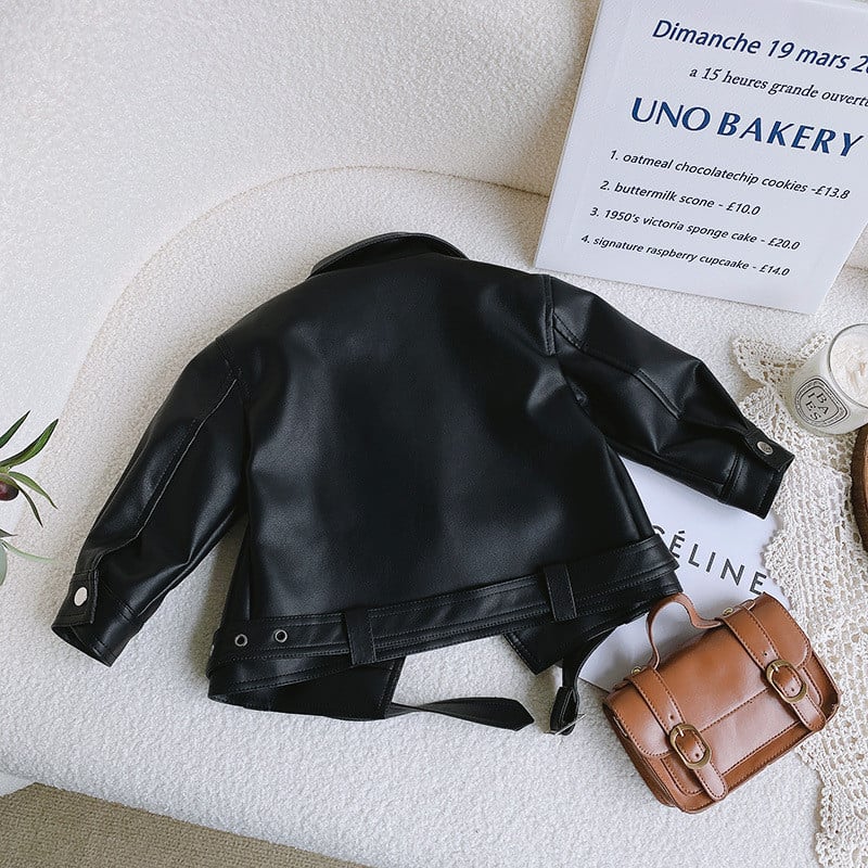 Novi kožni kaputi za dječake Debljina Dječje jakne Gornja odjeća za djecu Jesen Zima 23-001