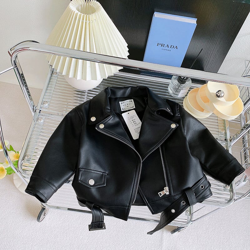 Novi kožni kaputi za dječake Debljina Dječje jakne Gornja odjeća za djecu Jesen Zima 23-001