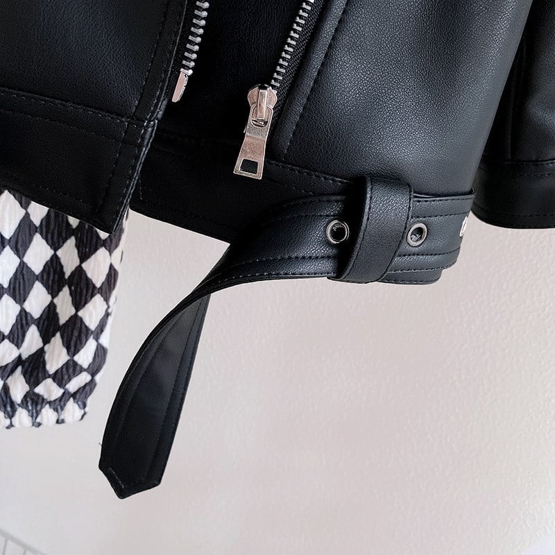 Novi kožni kaputi za dječake Debljina Dječje jakne Gornja odjeća za djecu Jesen Zima 23-001