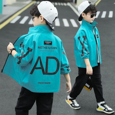 Îmbrăcăminte pentru copii Jachetă de primăvară și toamnă pentru băieți Stil străin Moda nouă Jachetă pentru copii 4-6 8 10 12 Vârste Jachetă de iarnă pentru bebeluși