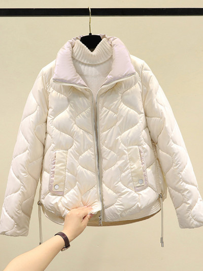 Zimski ženski kaput Prevelika jakna Parke Nova vanjska odjeća 2023. Ležerna topla pamučno podstavljena parka Prošiveni gornji dijelovi kaputa Ženska odjeća