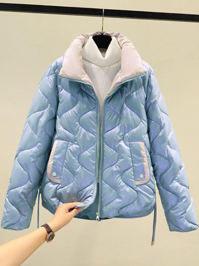 Zimski ženski kaput Prevelika jakna Parke Nova vanjska odjeća 2023. Ležerna topla pamučno podstavljena parka Prošiveni gornji dijelovi kaputa Ženska odjeća