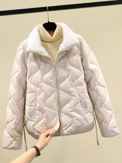 Zimski ženski kaput Prevelika jakna Parke Nova vanjska odjeća 2023. Ležerna topla pamučno podstavljena parka Prošiveni gornji dijelovi kaputa Ženska odjeća