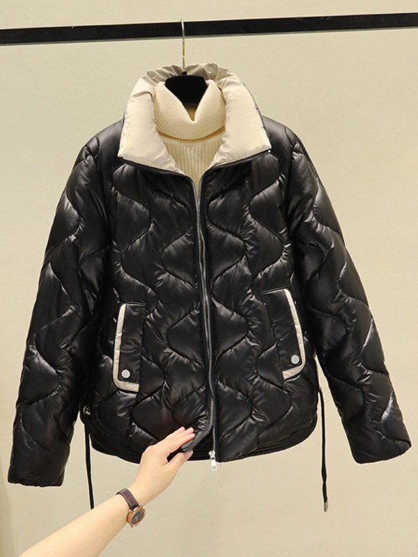 Zimski ženski kaput Prevelika jakna Parke Nova vanjska odjeća 2023. Ležerna topla pamučno podstavljena parka Prošiveni gornji dijelovi kaputa Ženska odjeća
