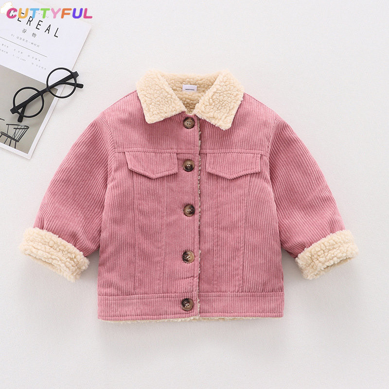 Cuttyful Băieți Fată Imbracaminte exterioară din velur Jachetă nouă Îmbrăcăminte de toamnă de primăvară Stil occidental Copii de velur din velur Îngroșat și cald de pluș