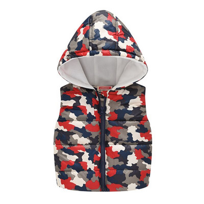 Ar kapuci silta zīdaiņu zēnu jaka bez piedurknēm maziem bērniem, veste, veste, flīsa odere, topi unisex mētelis, meitenes silti virsdrēbes, maskēšanās