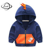 Jachetă pentru copii primăvară toamnă 3-11 ani bumbac fete îmbrăcăminte exterioară cu glugă mânecă lungă desene animate buzunar cu fermoar haine pentru copii Y48