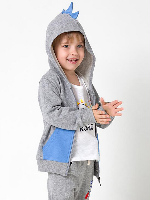 Jachetă pentru copii primăvară toamnă 3-11 ani bumbac fete îmbrăcăminte exterioară cu glugă mânecă lungă desene animate buzunar cu fermoar haine pentru copii Y48