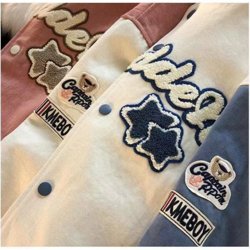 Jachete cu broderie cu alfabet englezesc nou, 2021, haină pentru femei, uniformă de baseball retro hip-hop de stradă, jachete casual de top