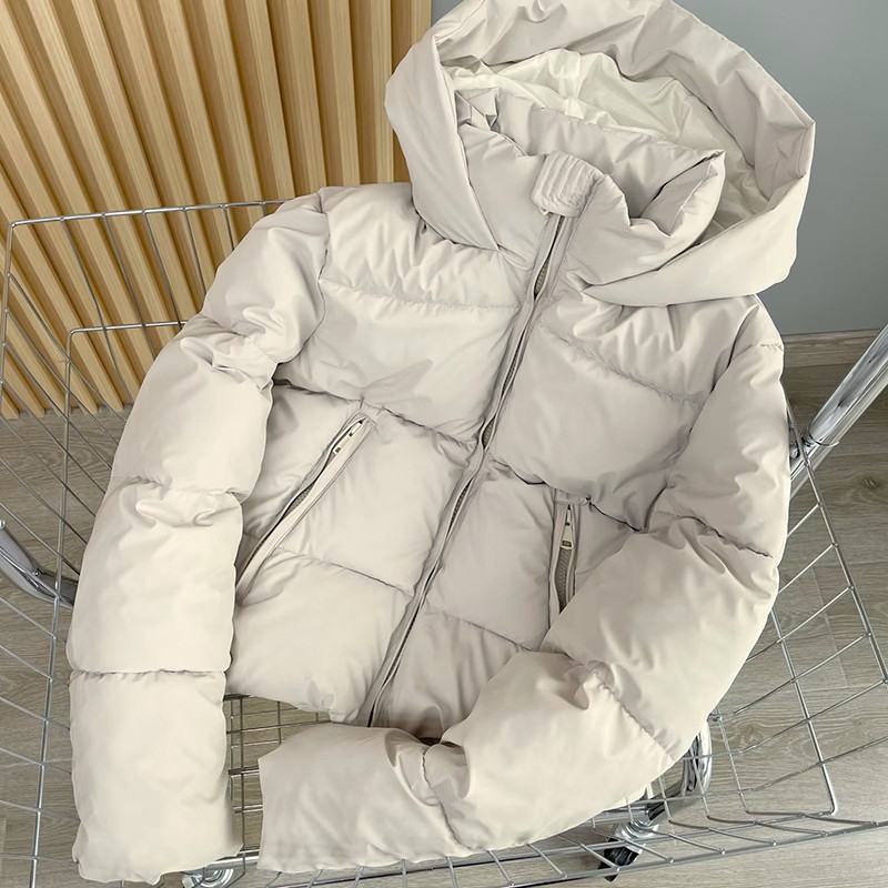 Ženske zimske jakne Vintage džepovi s kapuljačom Pamučno podstavljeni kaputi Modne tople debele crne parke Ženska gornja odjeća Ležerne majice