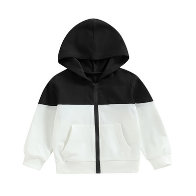 FOCUSNORM 1-5Y, mazuļu, bērnu zēnu rudens mēteļa krāsa, jaka ar garām piedurknēm ar rāvējslēdzēju un kabatām