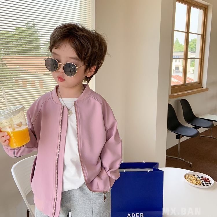 Gornja odjeća za dječake 2023. Puni rukavi, ovratnik s patentnim zatvaračem i O-izrezom Jednobojna, mekana, udobna, modno dizajnirana, ležerna, unikatna, dječja, dječja