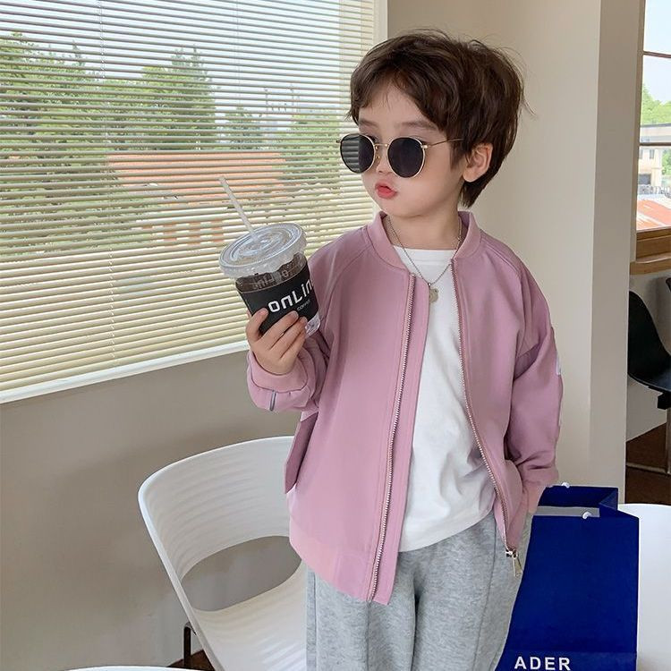 Gornja odjeća za dječake 2023. Puni rukavi, ovratnik s patentnim zatvaračem i O-izrezom Jednobojna, mekana, udobna, modno dizajnirana, ležerna, unikatna, dječja, dječja