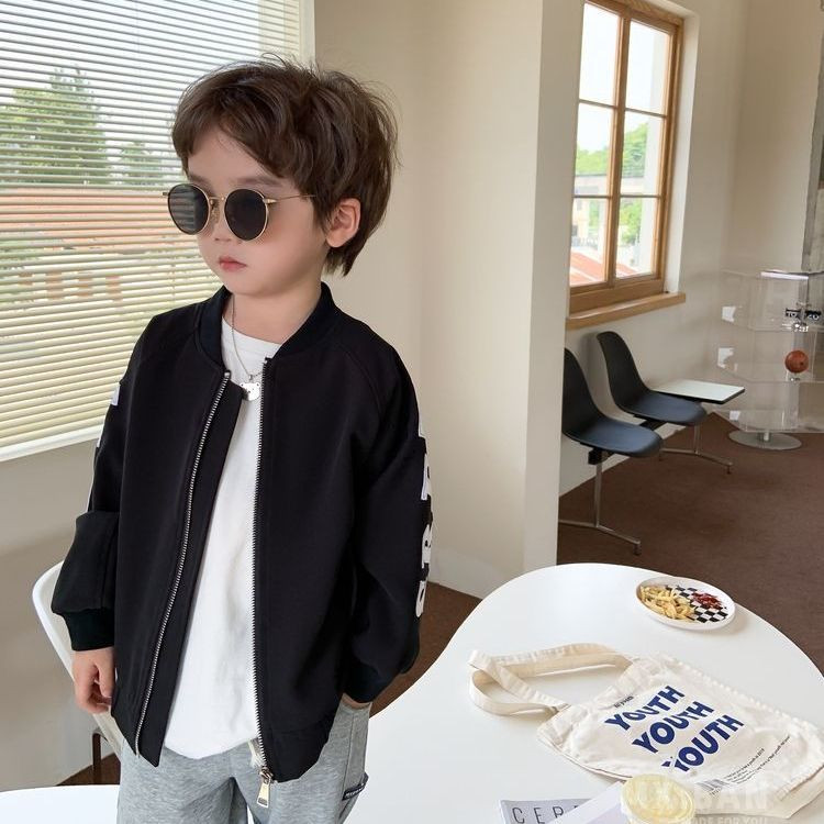 Gornja odjeća za dječake 2023. Puni rukavi, ovratnik s patentnim zatvaračem i O-izrezom Jednobojna, mekana, udobna, modno dizajnirana, ležerna, unikatna, dječja, dječja