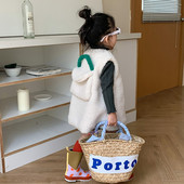 Dječji kaput s dugim prslukom od flisa Dječja odjeća Proljeće jesen i zima Dječji plišani prsluk Odjeća bez rukava