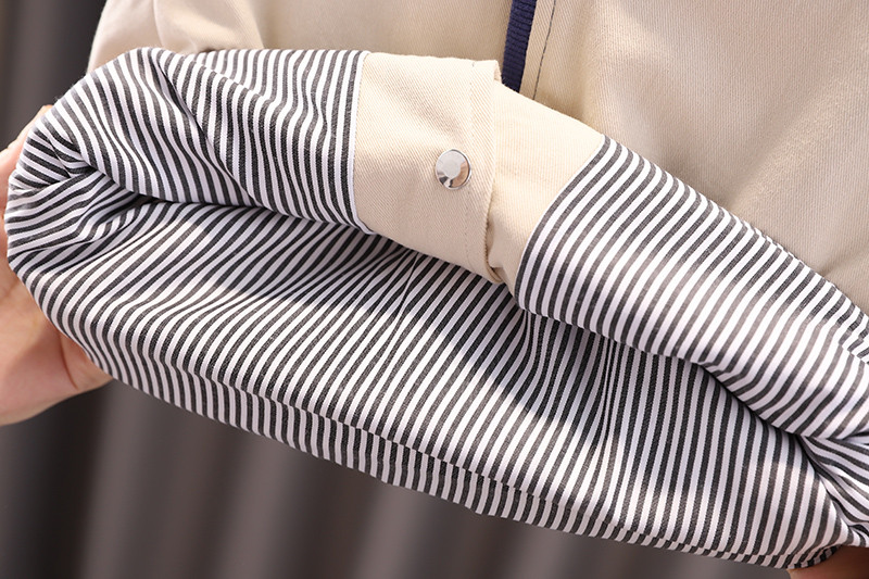 Jachetă pentru băieți și fete, design simplu, cu un singur piept, cu gâtul în formă de O, manșete elastice, top, unisex, copii, primăvară, toamnă, buzunare casual, haine