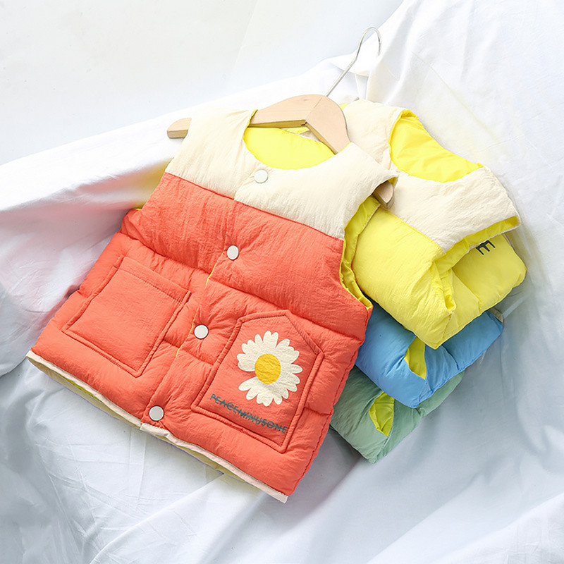 2021, topli prsluk za dječake, djevojčice, slatki prsluk iz crtića, gornja odjeća s podstavljenom pamukom, dječje jakne za dječake za 2-8 godina