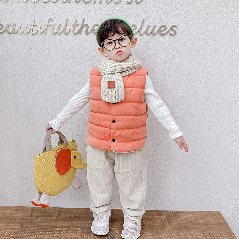 2021, topli prsluk za dječake, djevojčice, slatki prsluk iz crtića, gornja odjeća s podstavljenom pamukom, dječje jakne za dječake za 2-8 godina