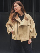 Jachetă de vânt cu buzunar solid, toamnă, cu mânecă lungă, la modă, elegantă, de birou, pentru femei, îmbrăcăminte exterioară, de designer vintage, jachete scurte pentru femei