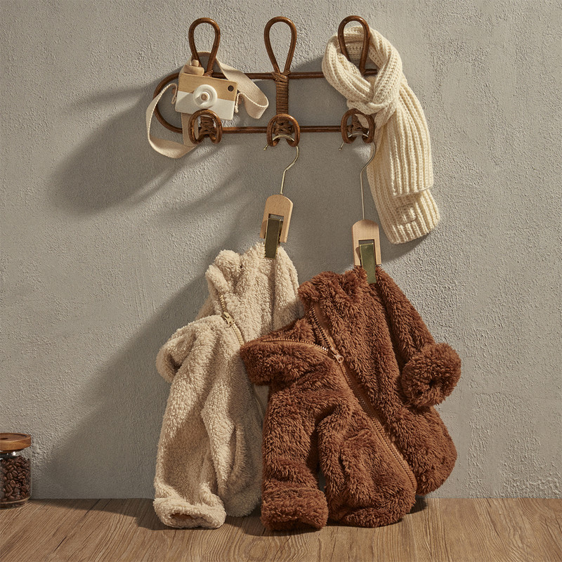 EWODOS Mala djeca, dječaci, zimske tople plišane jakne Ležerne jakne s patentnim zatvaračem dugih rukava Crtane jakne s kapuljačom Dječje kapute