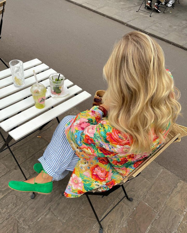 2024 Jesen Zima Ležerna ulična odjeća Ženska debela topla pamučna jakna s otisnutim cvjetovima Modna elegantna spojena ženska jakna dugih rukava