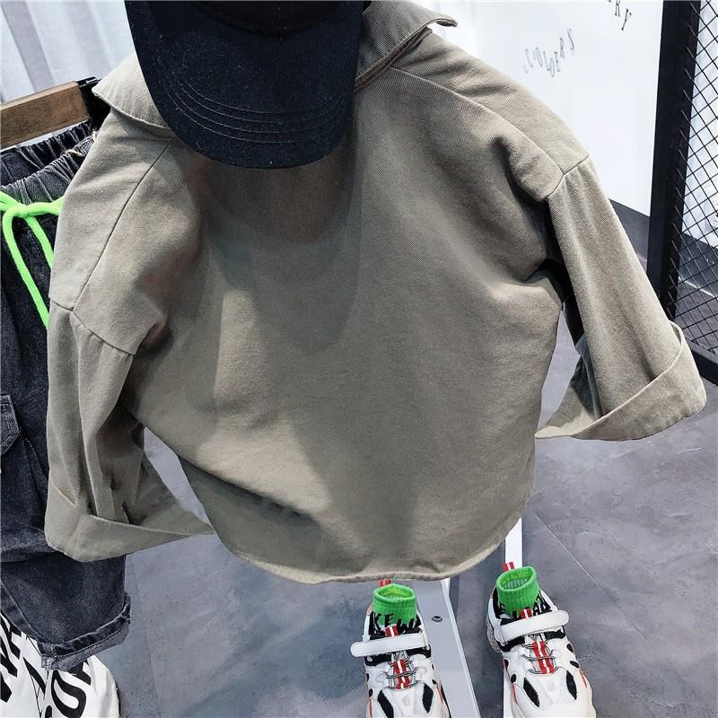 Nove jakne za dječake Zeleni dječji kaputi Modna dječja gornja odjeća Proljeće Jesen 2022-041