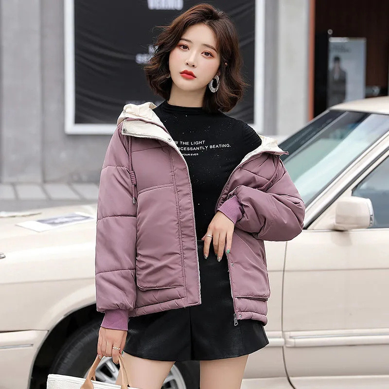 2023, parka de iarnă nouă, jachetă pentru femei, jachetă din bumbac cu glugă, ocazional, haină groasă, caldă, parka de bază, îmbrăcăminte la modă