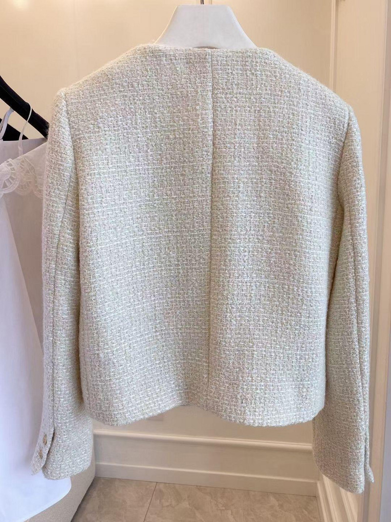 Francuski vuneni kaput od tvida, modni, vrhunski zlatni gumbi, kratki, uski, temperamentni, korejski kaputi, ženske jakne 2022.