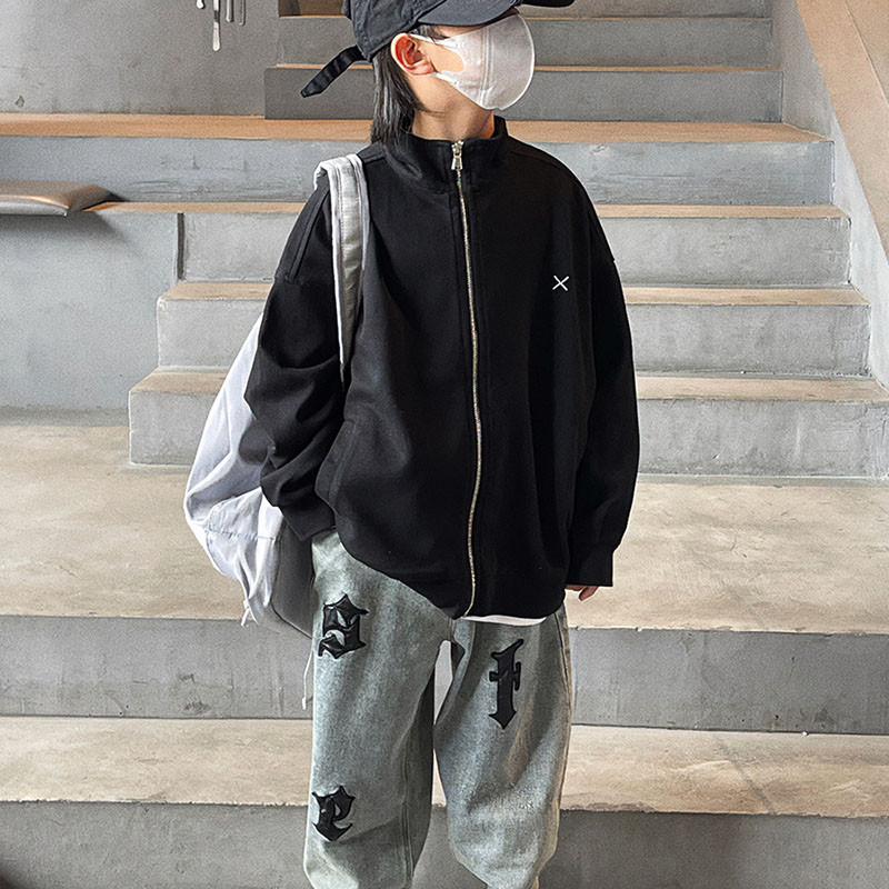 Palton de toamnă pentru băieți 2023 Noua ediție coreeană Îmbrăcăminte sport Top copii de primăvară Îmbrăcăminte exterioară subțire 1-90