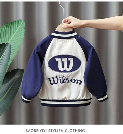 Dječja bejzbol uniforma za ležerne potrebe, jakna, dječja, dječačka, proljetna i jesenska vanjska odjeća, zapadna modna dječja modna jakna za dječake, modna 2023. novo