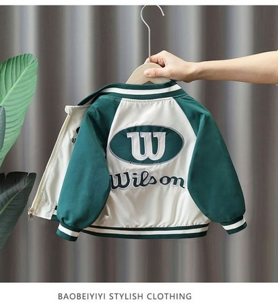 Dječja bejzbol uniforma za ležerne potrebe, jakna, dječja, dječačka, proljetna i jesenska vanjska odjeća, zapadna modna dječja modna jakna za dječake, modna 2023. novo