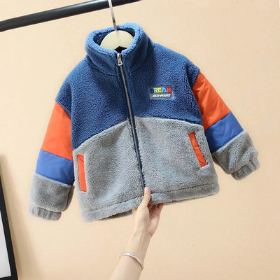 Janjeći kaput od ovčjeg flisa za dječake 2023. Nova dječja beba, moderan polarni flis plus plišani podebljani kaput, zimska odjeća'
