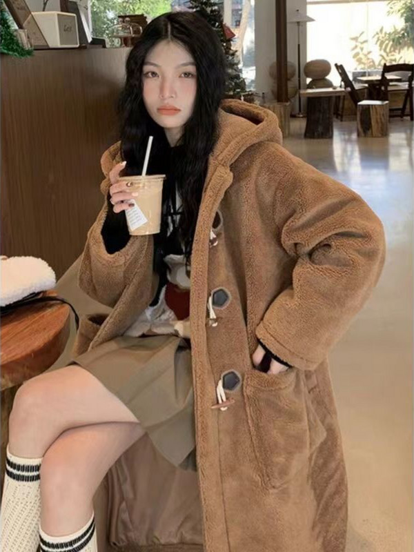 Palton largi, căptușit din cașmir plus catifea, pentru studenți, haină caldă din bumbac coreeană Jachetă căptușită cu bumbac Tide toamna și iarna