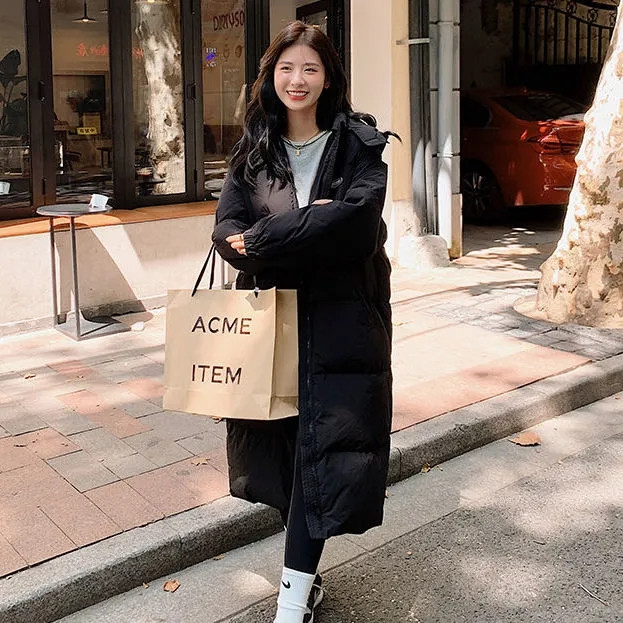 2023. gada jauns dūnu kokvilnas mētelis Sieviešu silta jaka ar kapuci, kokvilnas polsterēta jaka, gara ziemas pufera parki Bieza silta kokvilnas vēja necaurlaidīga virsjaka